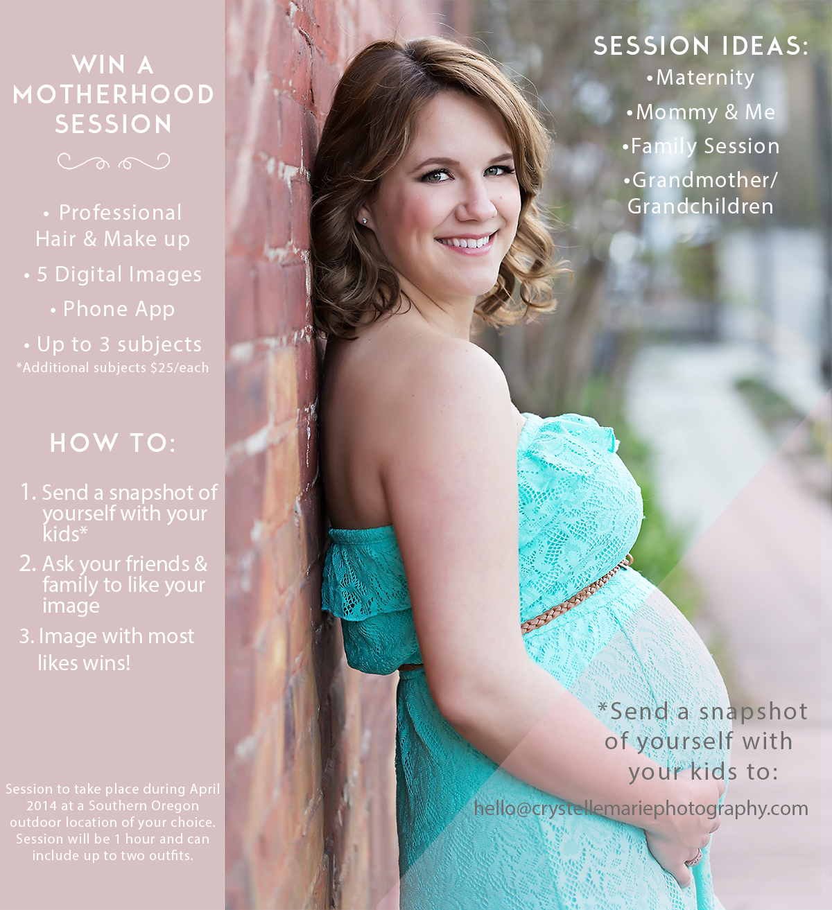 Motherhood Session Giveaway Facebook Contest Crystelle Marie